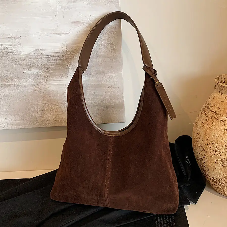 Frosted Retro Bag Large Capacity Casual Shoulder Bag - Image 6