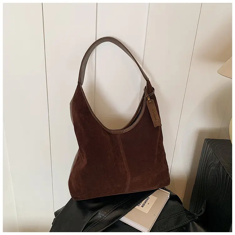 Frosted Retro Bag Large Capacity Casual Shoulder Bag — feature 20