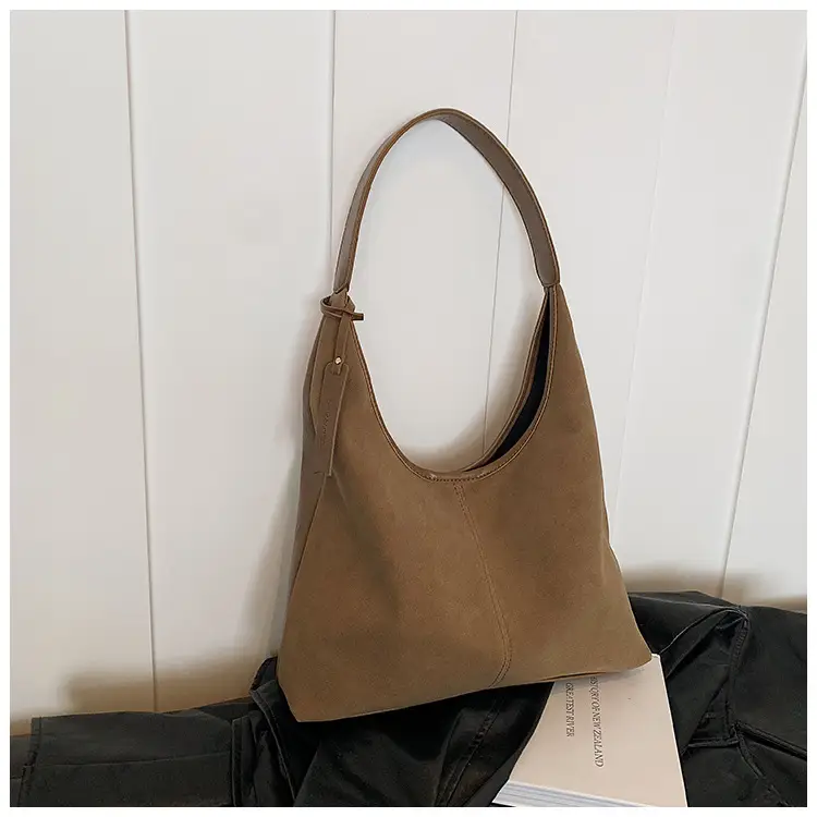 Frosted Retro Bag Large Capacity Casual Shoulder Bag — feature 21