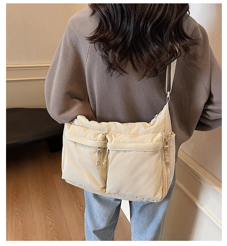 Women's Beige Multi-Flap Crossbody Bag 24W — feature 1