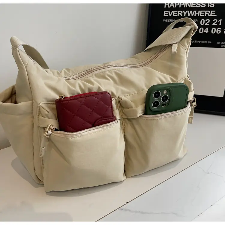 Women's Beige Multi-Flap Crossbody Bag 24W — feature 22