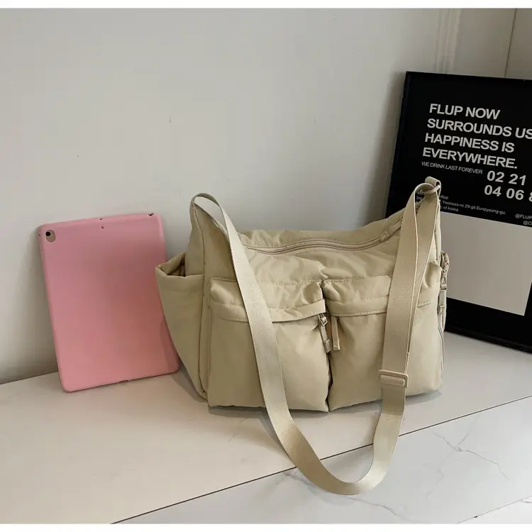 Women's Beige Multi-Flap Crossbody Bag 24W — feature 28