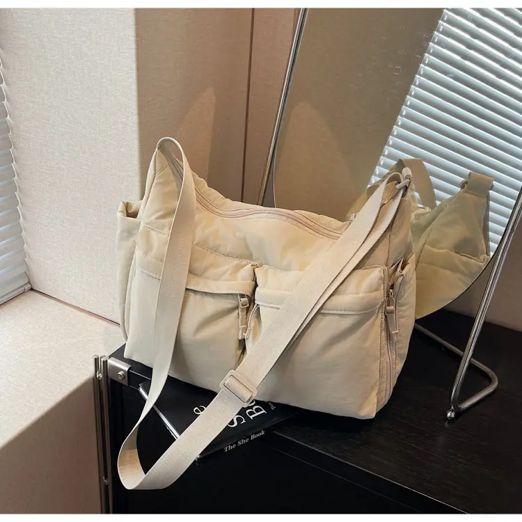 Women's Beige Multi-Flap Crossbody Bag 24W — feature 38