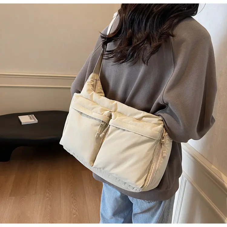 Women's Beige Multi-Flap Crossbody Bag 24W — feature 43