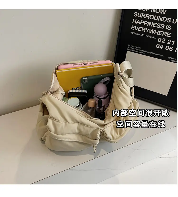 Women's Beige Multi-Flap Crossbody Bag 24W — feature 8