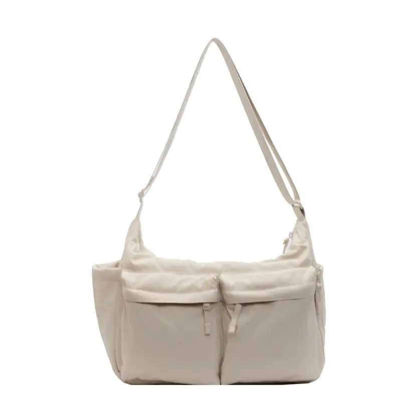 Women's Beige Multi-Flap Crossbody Bag 24W - Image 2