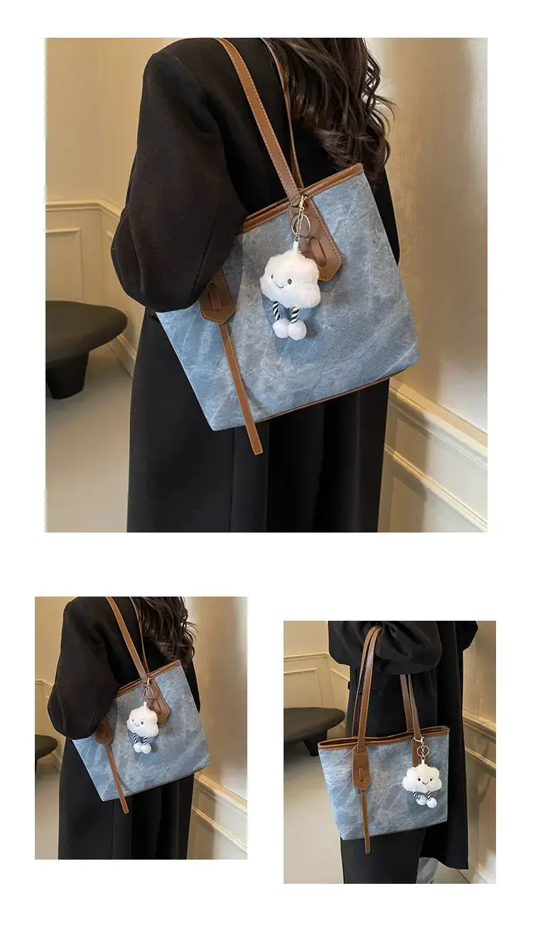 Women's Retro Fashion Shoulder Bag with Cloud Charm — feature 10