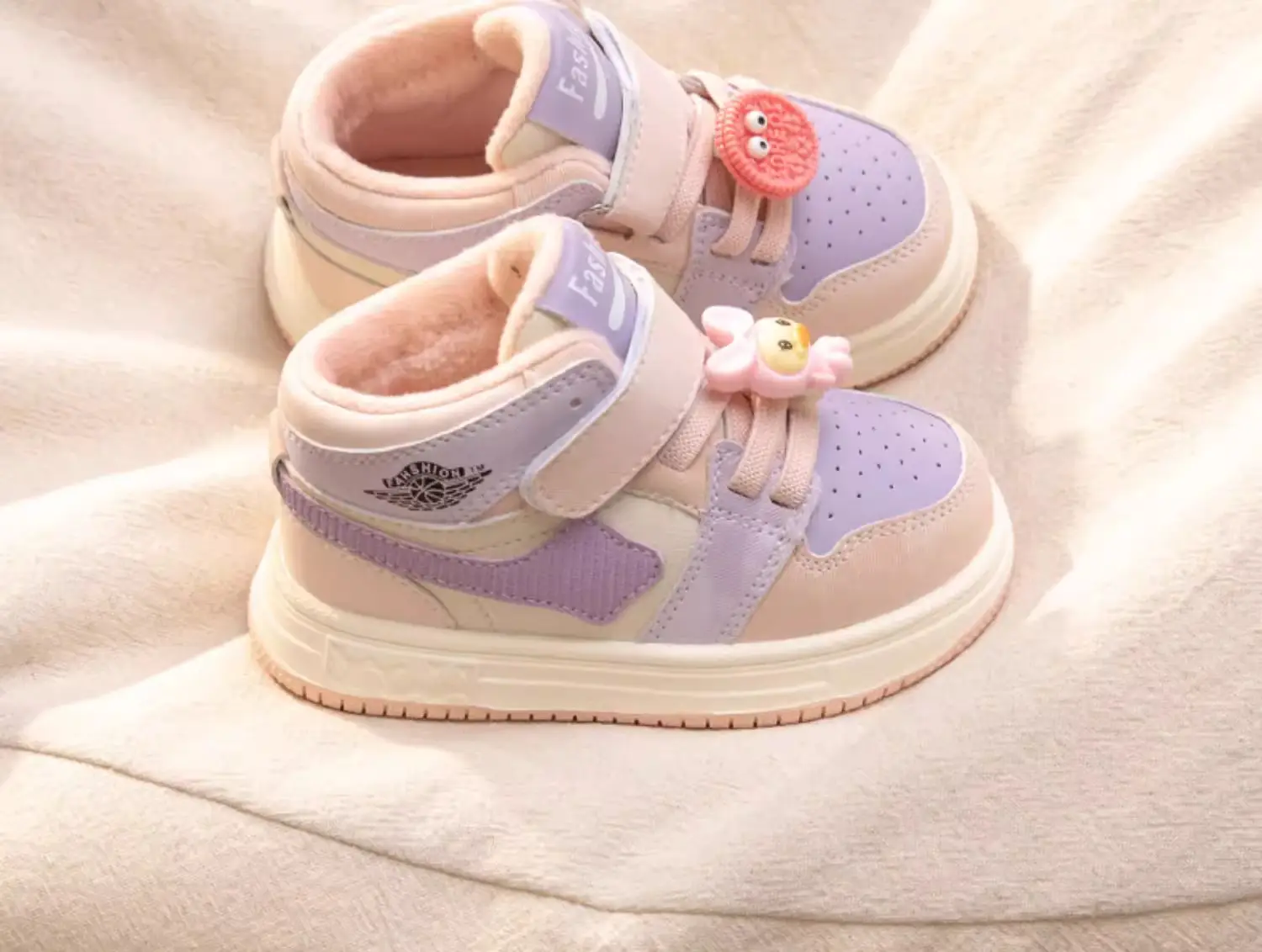 Women's Baby Shoes Black White Cotton Sneakers for Boys — feature 13