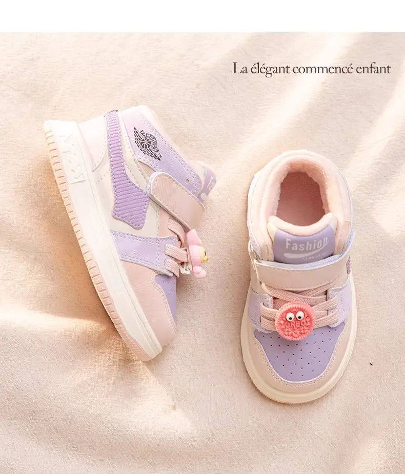Women's Baby Shoes Black White Cotton Sneakers for Boys — feature 5