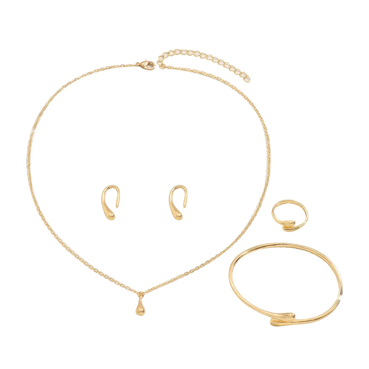 Korean Style Gold Jewelry Set for Women