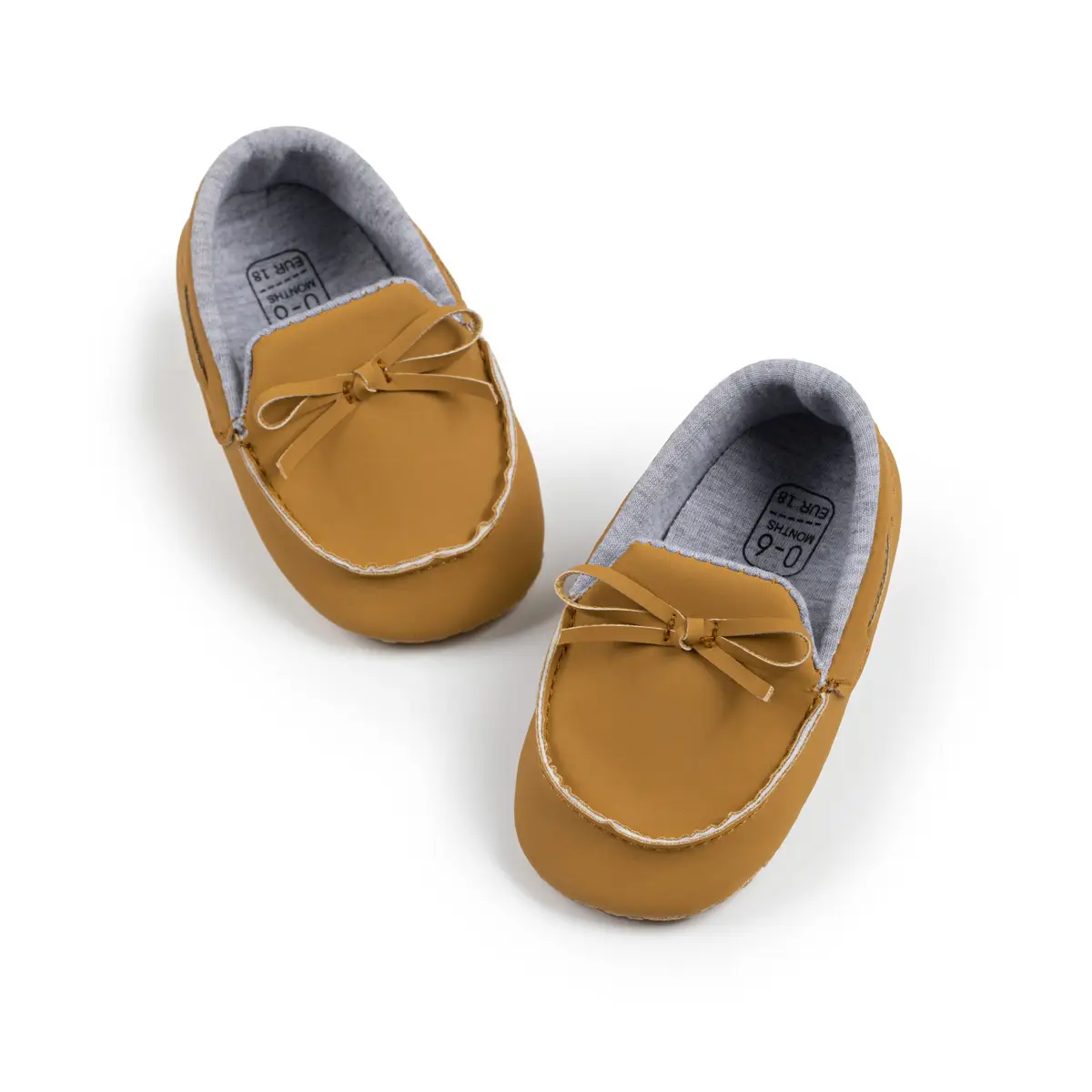 Baby Shoes Brown Bow Non-Slip Soft Bottom