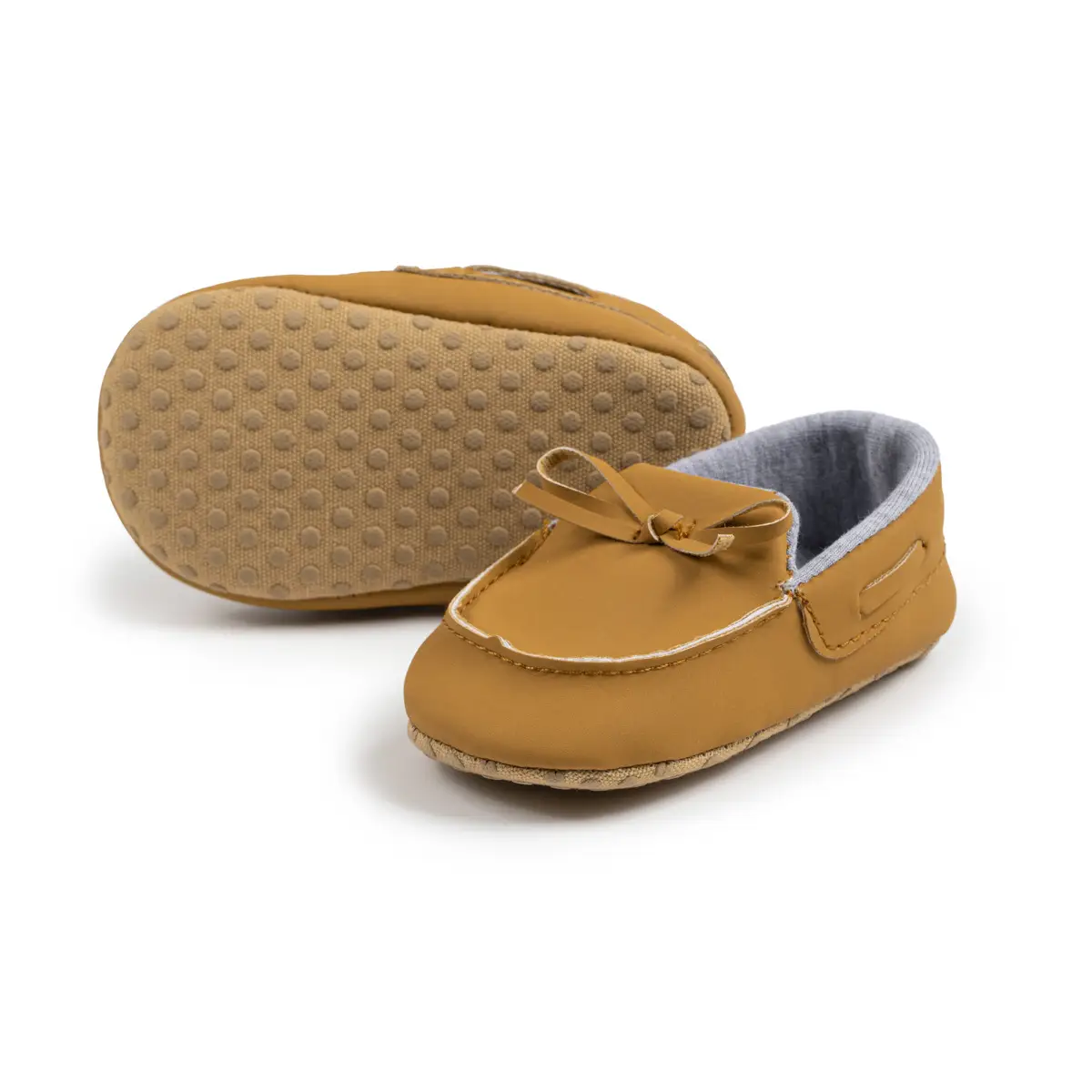 Baby Shoes Brown Bow Non-Slip Soft Bottom — feature 12