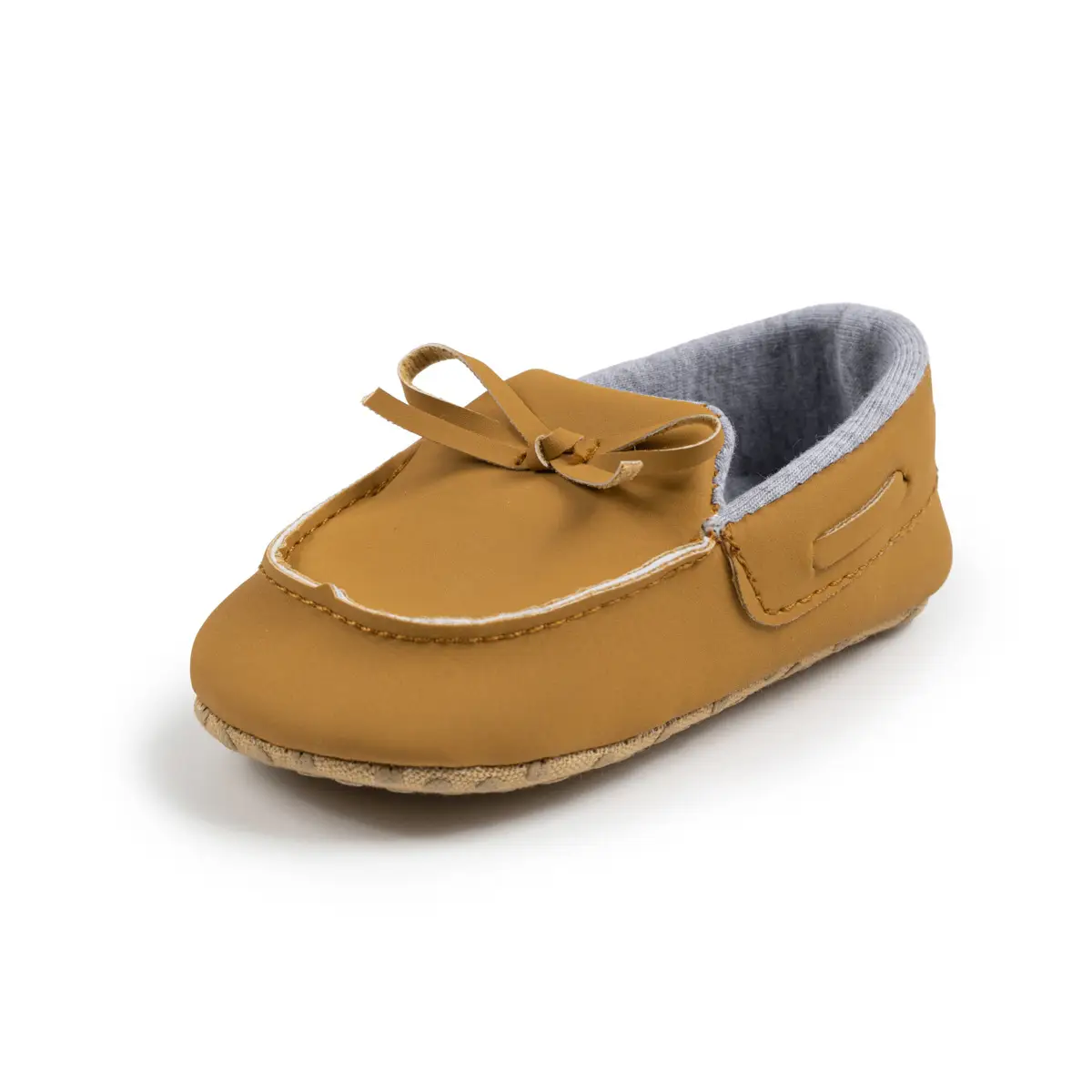 Baby Shoes Brown Bow Non-Slip Soft Bottom — feature 15