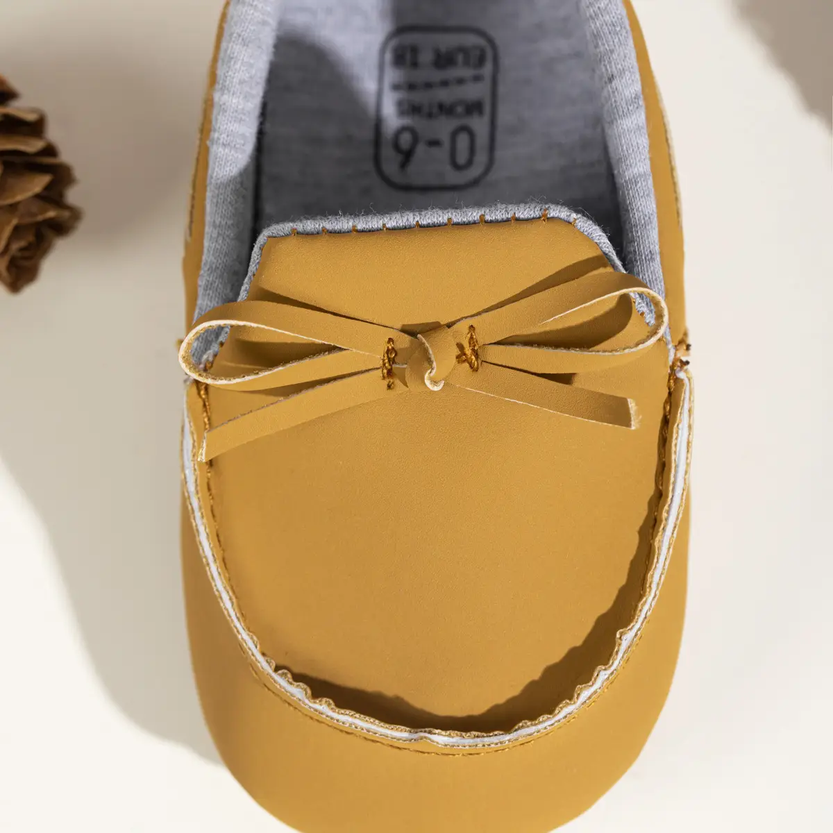 Baby Shoes Brown Bow Non-Slip Soft Bottom — feature 8