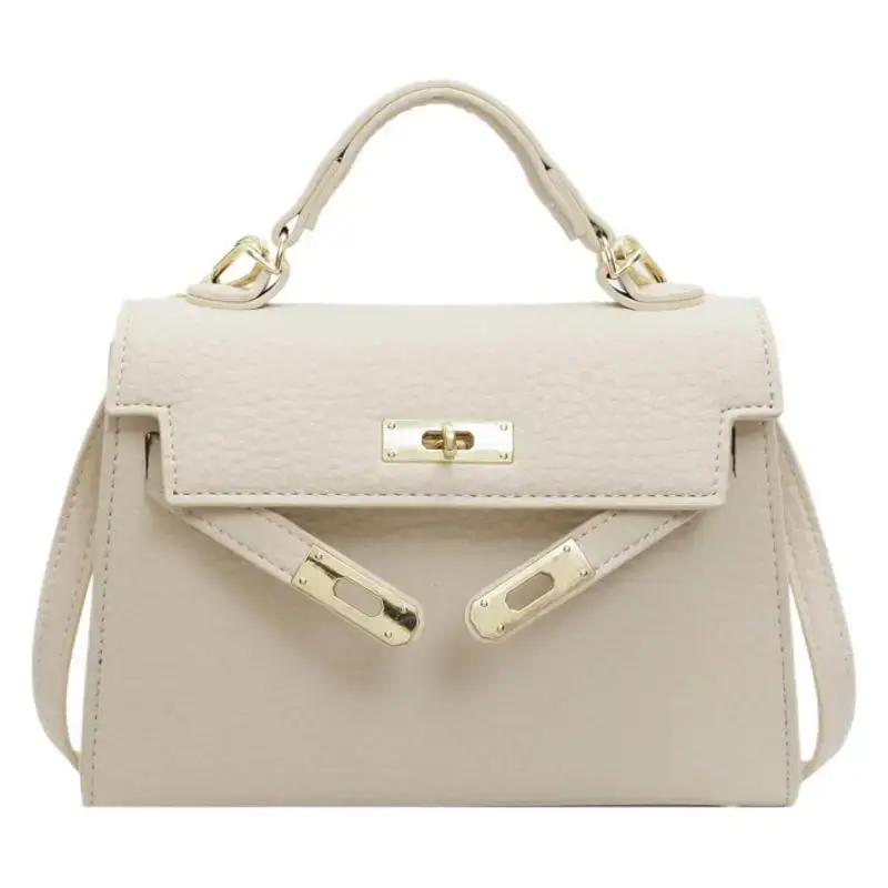 Women's Brown Textured Square Shoulder Bag 2024 - Image 10