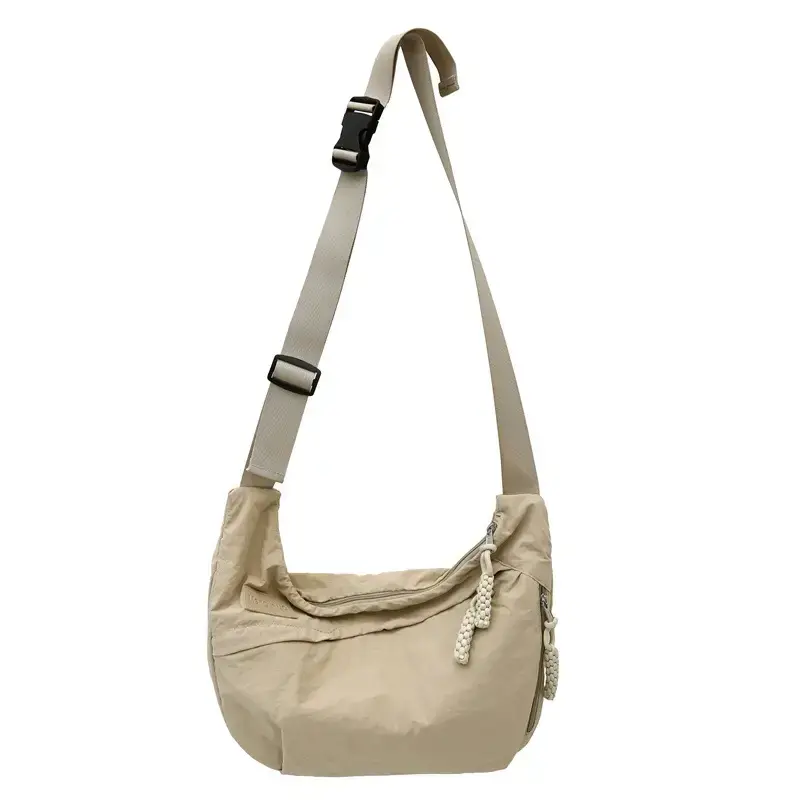 Women's Blue White Crossbody Bag with Cute Charm - Image 3
