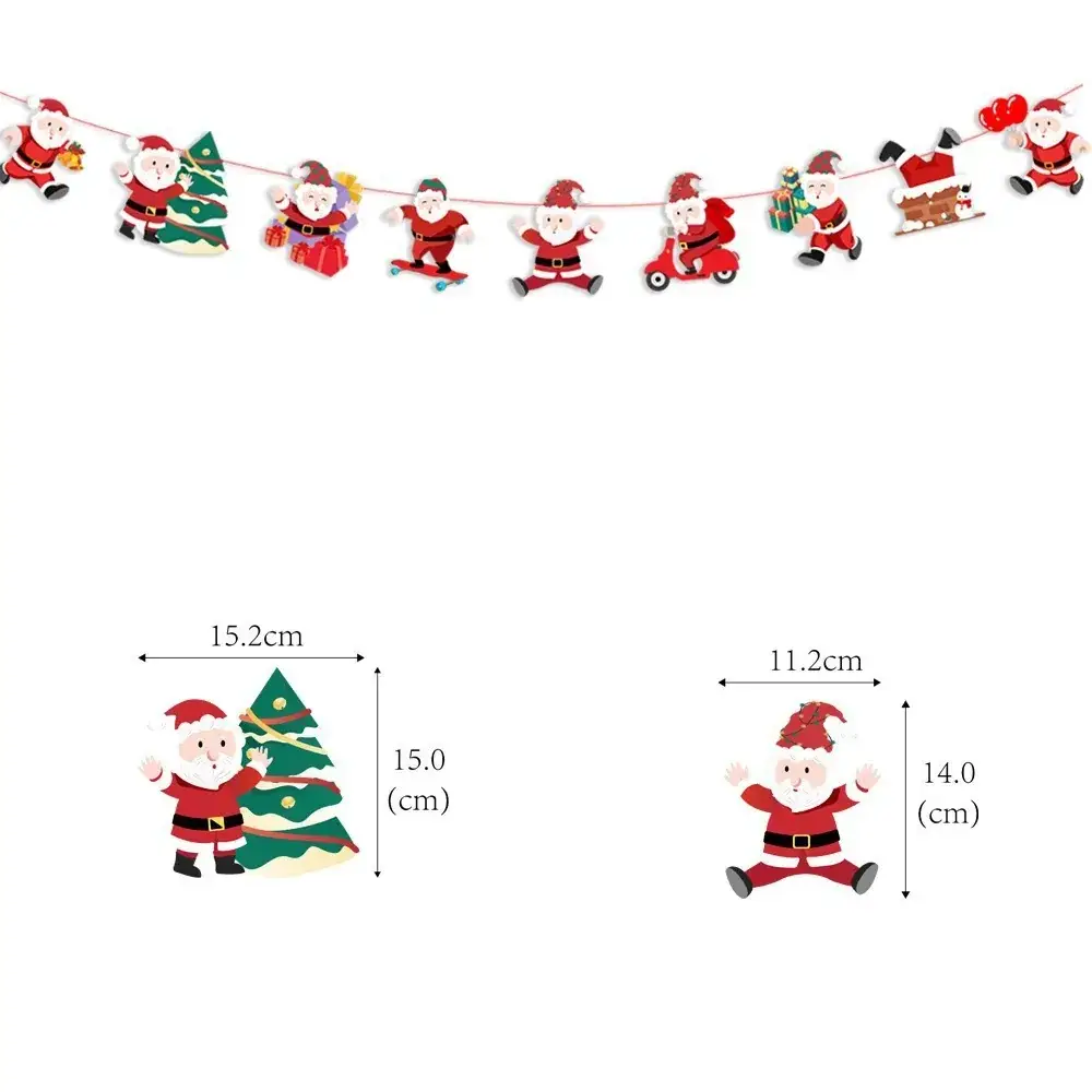 Christmas Christmas Decor Garland String Flag Decoration - Image 12