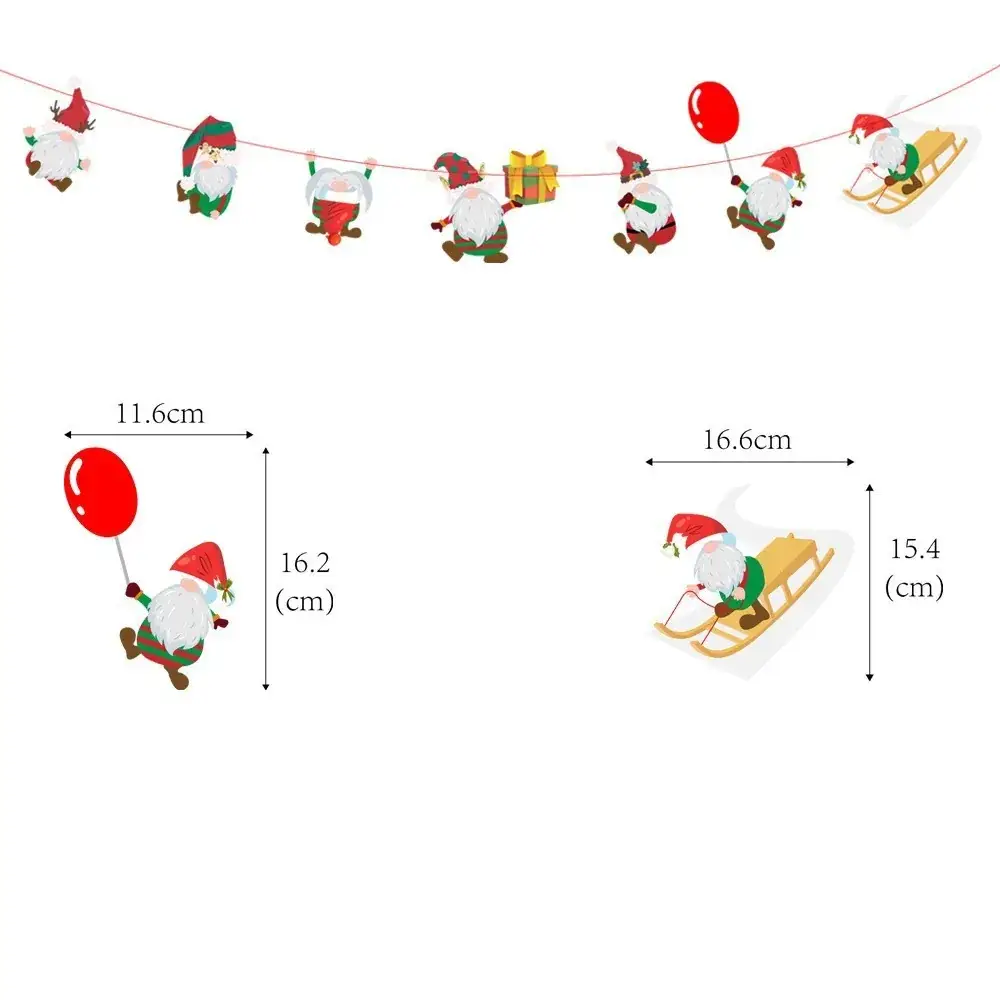 Christmas Christmas Decor Garland String Flag Decoration - Image 7