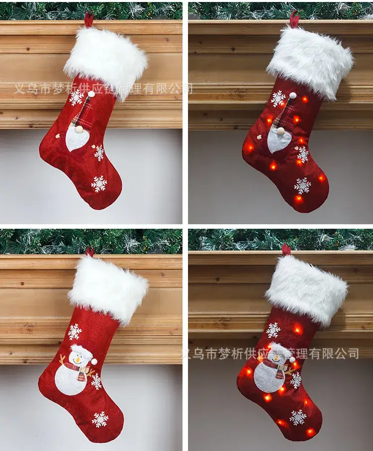 Red Deer Embroidered Christmas Stocking 47cm — feature 6