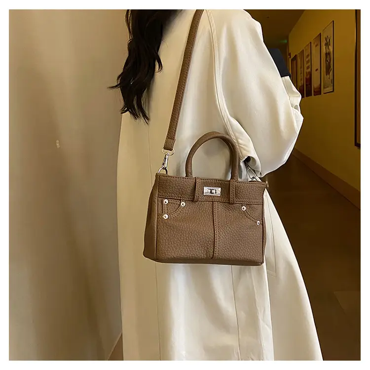 Women's Crossbody Bag Beige Textured 2024 New — feature 10