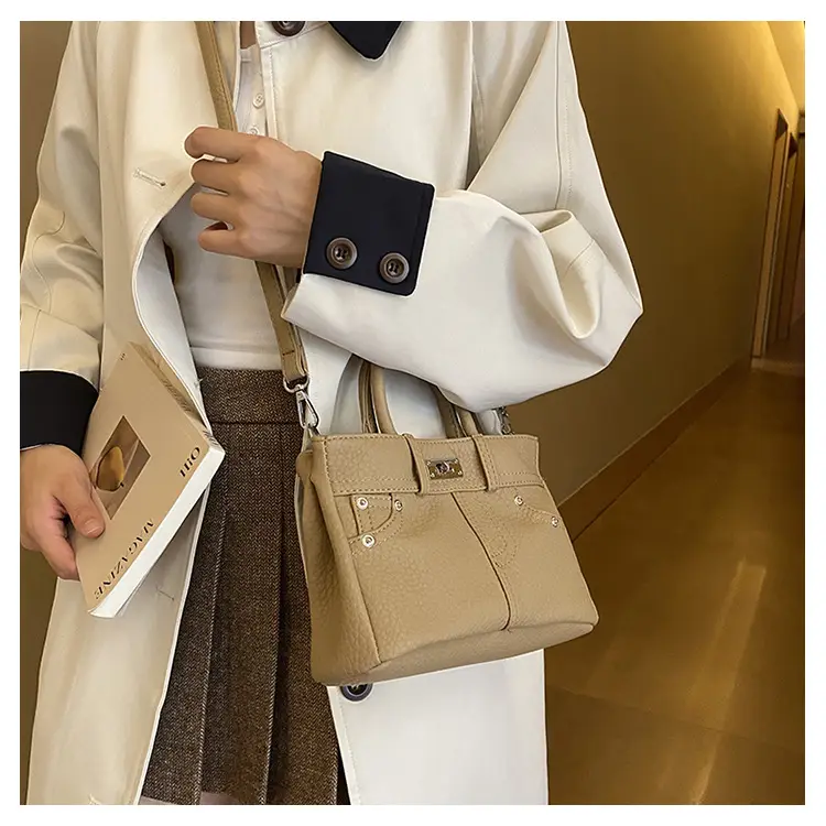 Women's Crossbody Bag Beige Textured 2024 New — feature 14