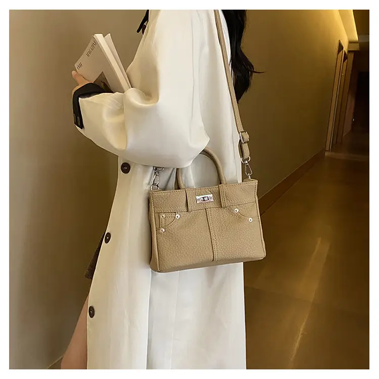 Women's Crossbody Bag Beige Textured 2024 New — feature 15