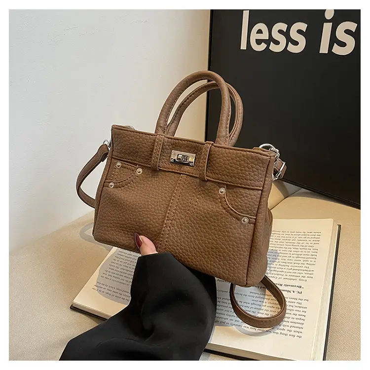 Women's Crossbody Bag Beige Textured 2024 New — feature 29