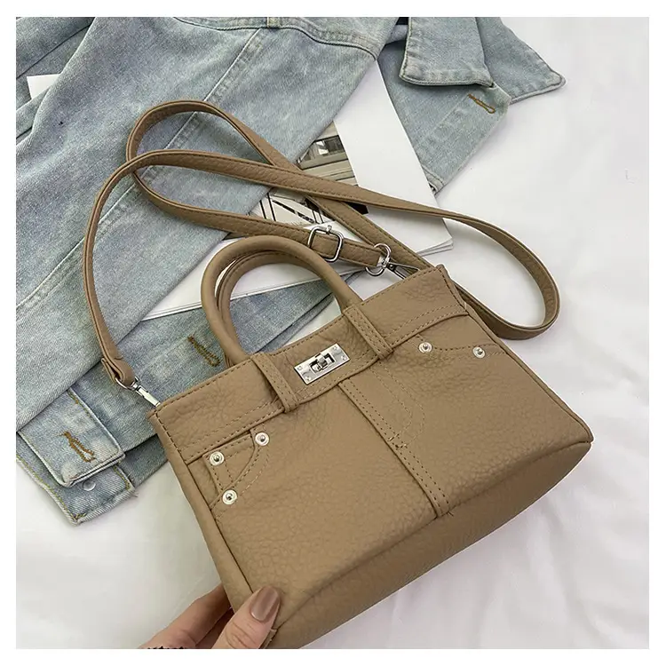 Women's Crossbody Bag Beige Textured 2024 New — feature 36