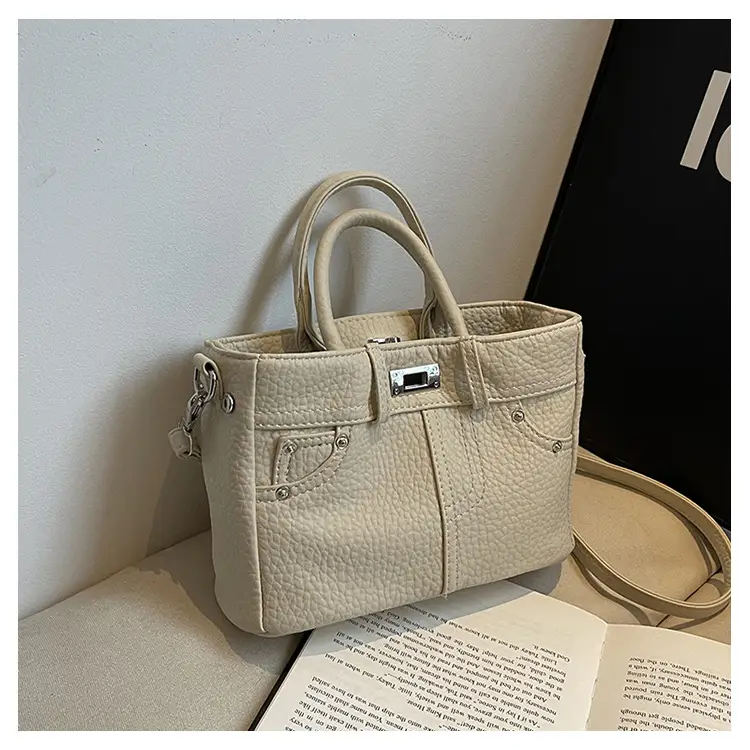 Women's Crossbody Bag Beige Textured 2024 New — feature 37