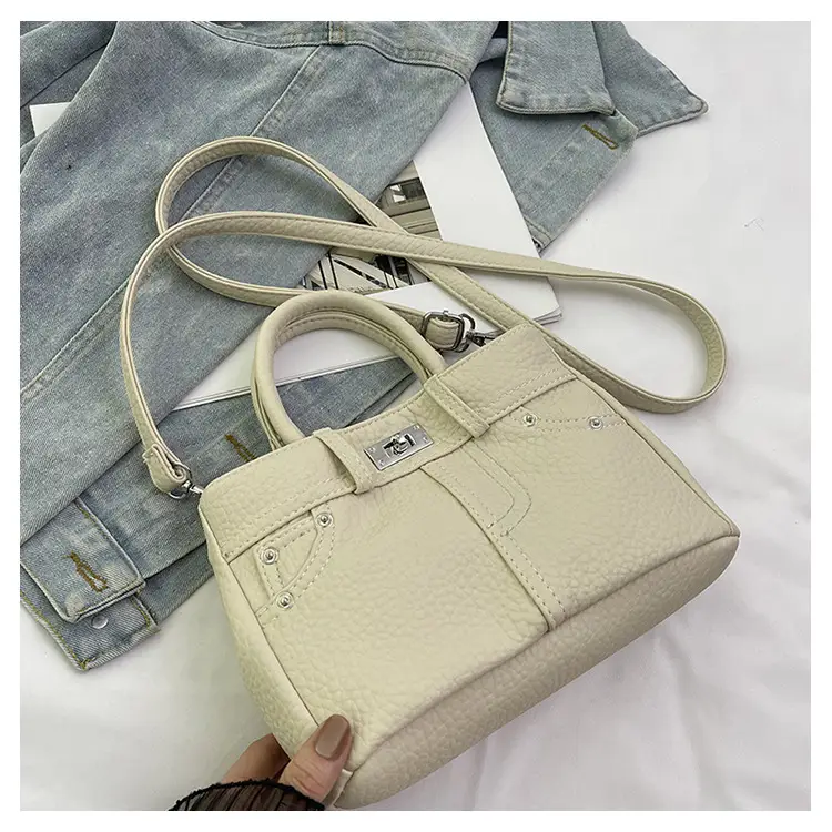 Women's Crossbody Bag Beige Textured 2024 New — feature 39