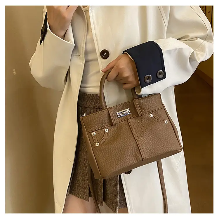 Women's Crossbody Bag Beige Textured 2024 New — feature 7