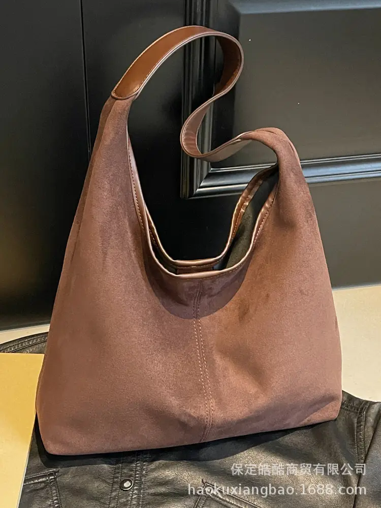 Women's Suede Shoulder Bag Large Capacity 2024 - Image 6