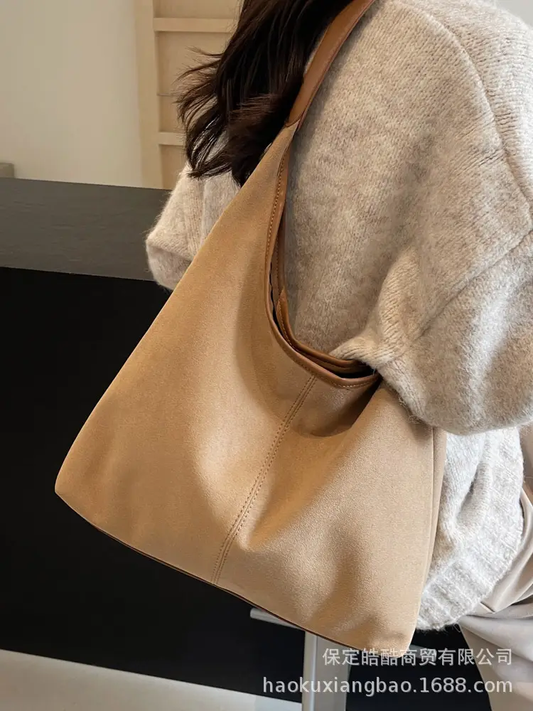 Women's Suede Shoulder Bag Large Capacity 2024 - Image 7