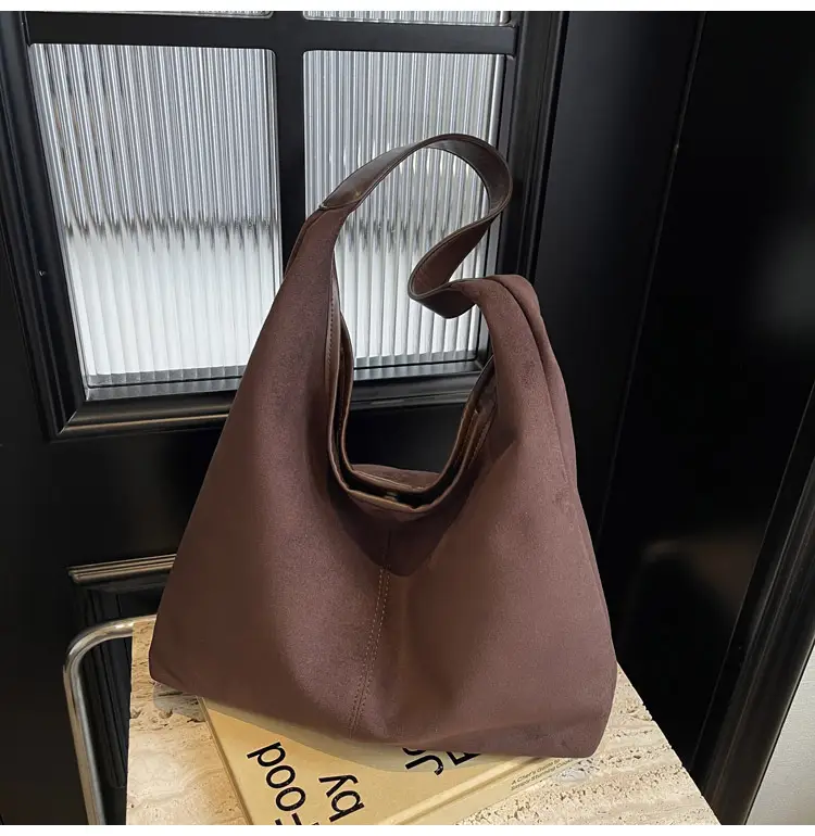 Women's Suede Shoulder Bag Large Capacity 2024 — feature 14