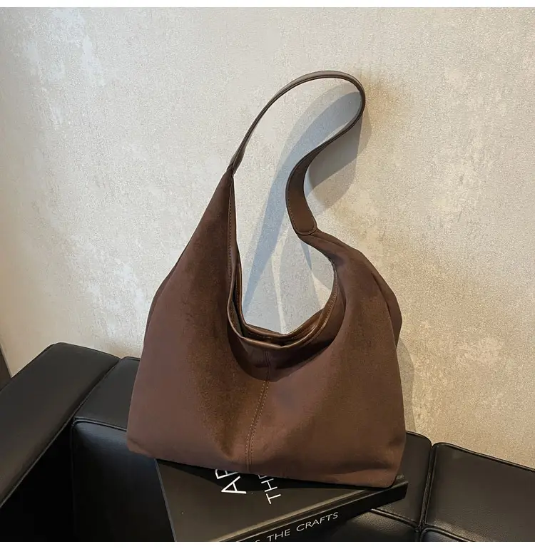 Women's Suede Shoulder Bag Large Capacity 2024 — feature 16