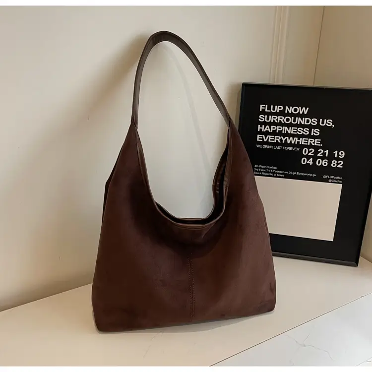 Women's Suede Shoulder Bag Large Capacity 2024 — feature 19