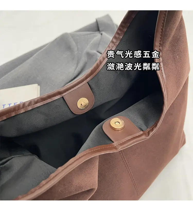 Women's Suede Shoulder Bag Large Capacity 2024 — feature 2