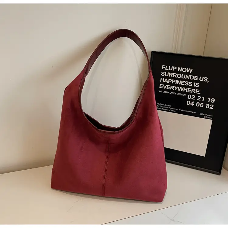 Women's Suede Shoulder Bag Large Capacity 2024 — feature 20