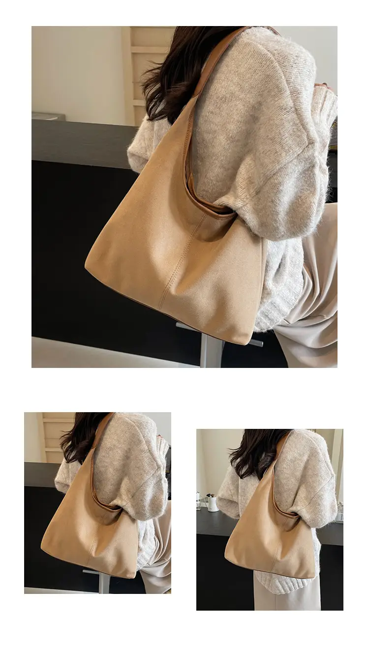 Women's Suede Shoulder Bag Large Capacity 2024 — feature 8