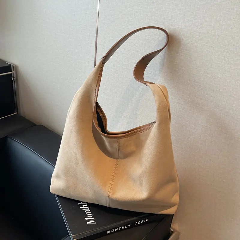 Women's Suede Shoulder Bag Large Capacity 2024 - Image 5