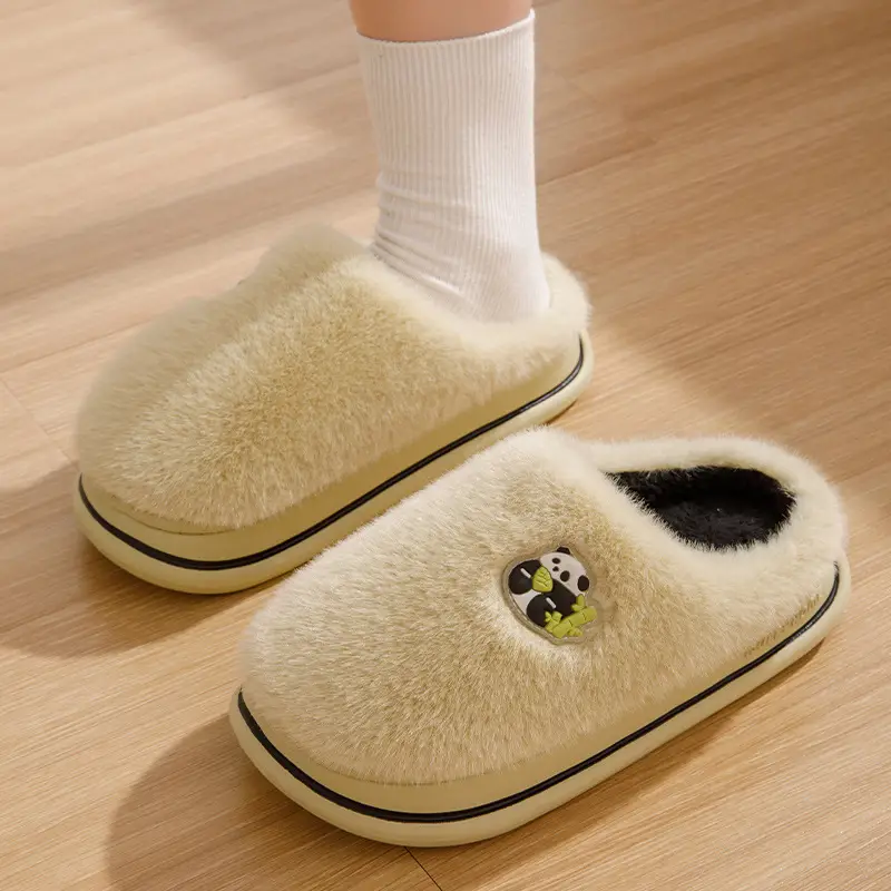 2026 New Cotton Slippers for Women, Winter Indoor Home Non-Slip Warm Plush Couple's Home Cotton Slippers for Men, Winter - Image 8