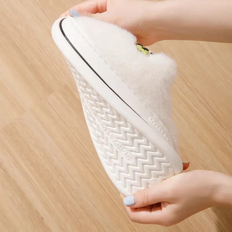 Panda Cotton Slippers for Women, Autumn and Winter 2026 New Cartoon Thick-Soled Plush Fleece-Lined Warm Home Cotton Slippers for Men - Image 8