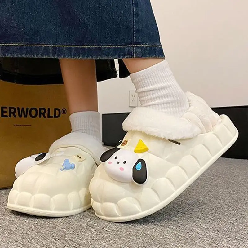 Winter Eva Cartoon Puppy Cotton Slippers Women - Image 7
