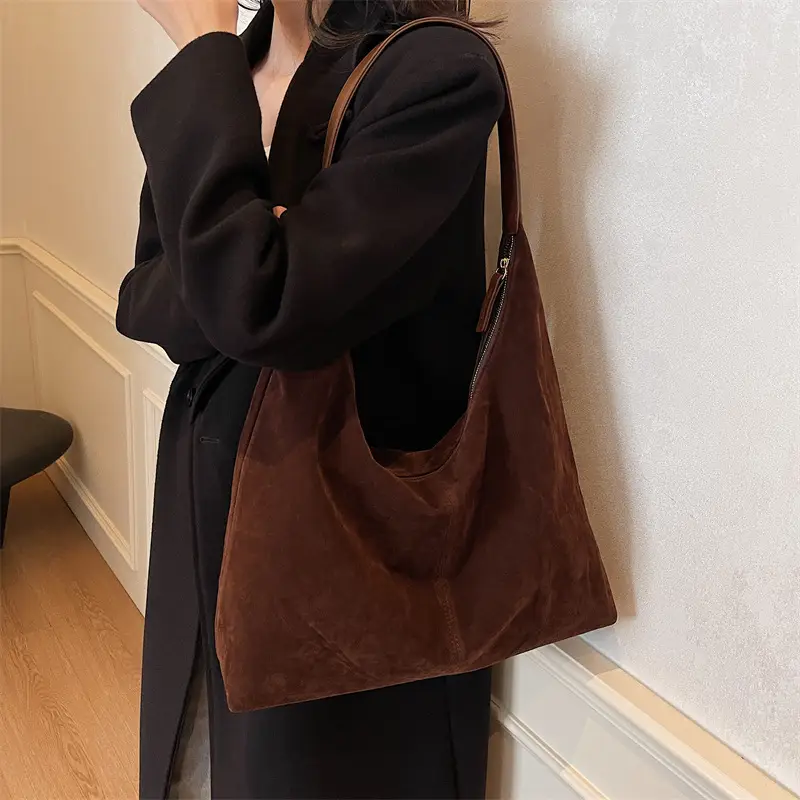 Vintage Frosted Large Shoulder Bag Women's New Autumn Winter - Image 6