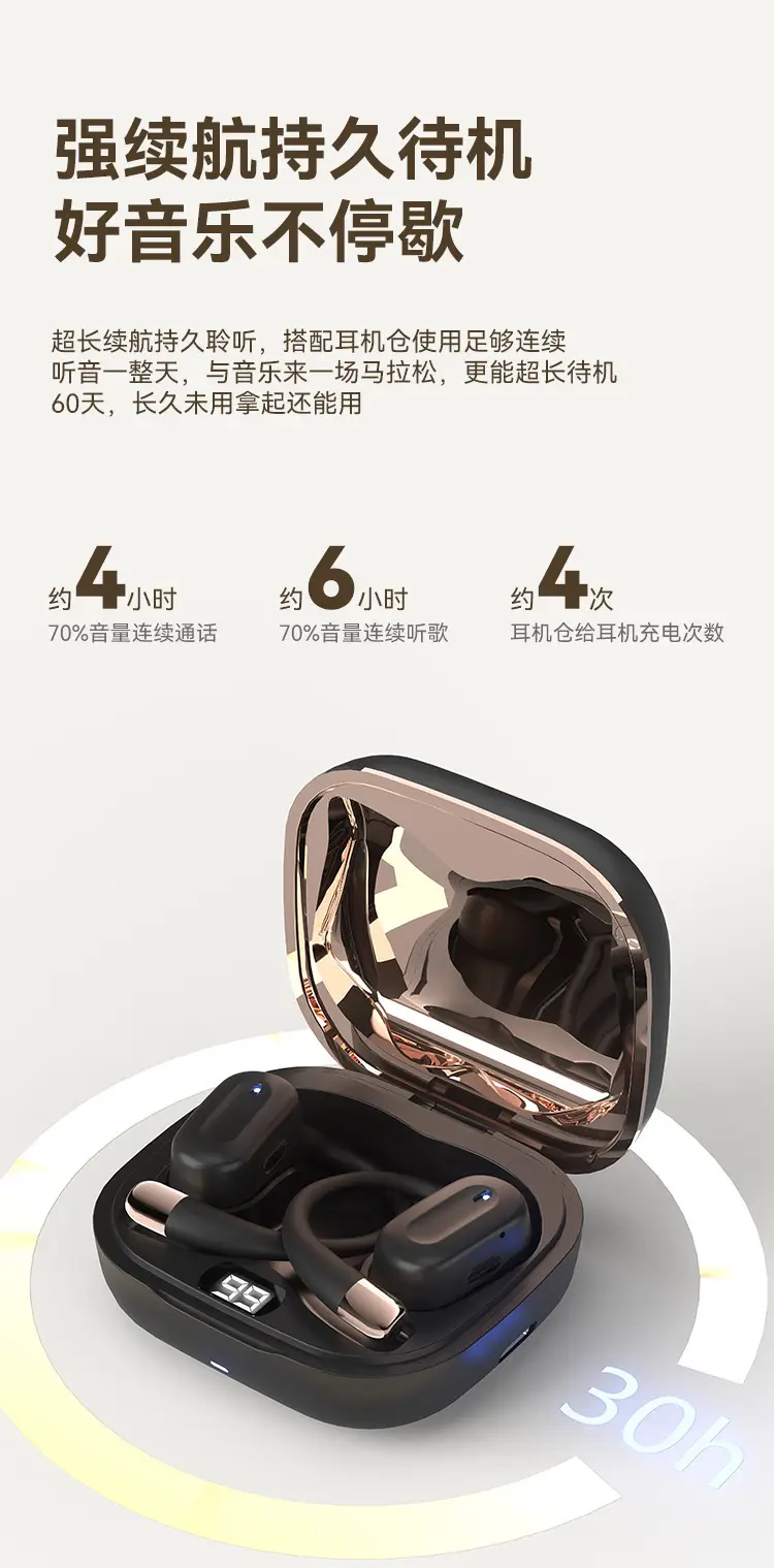 Cross-border OWS08 Wireless Bluetooth Headset Gold — feature 17