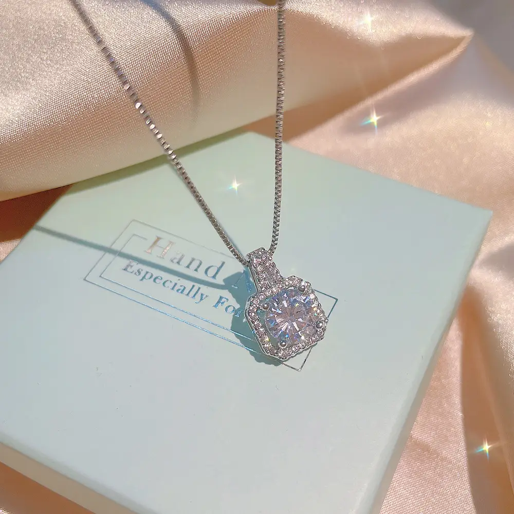 Tide Zircon Diamond Clavicle Set for Women