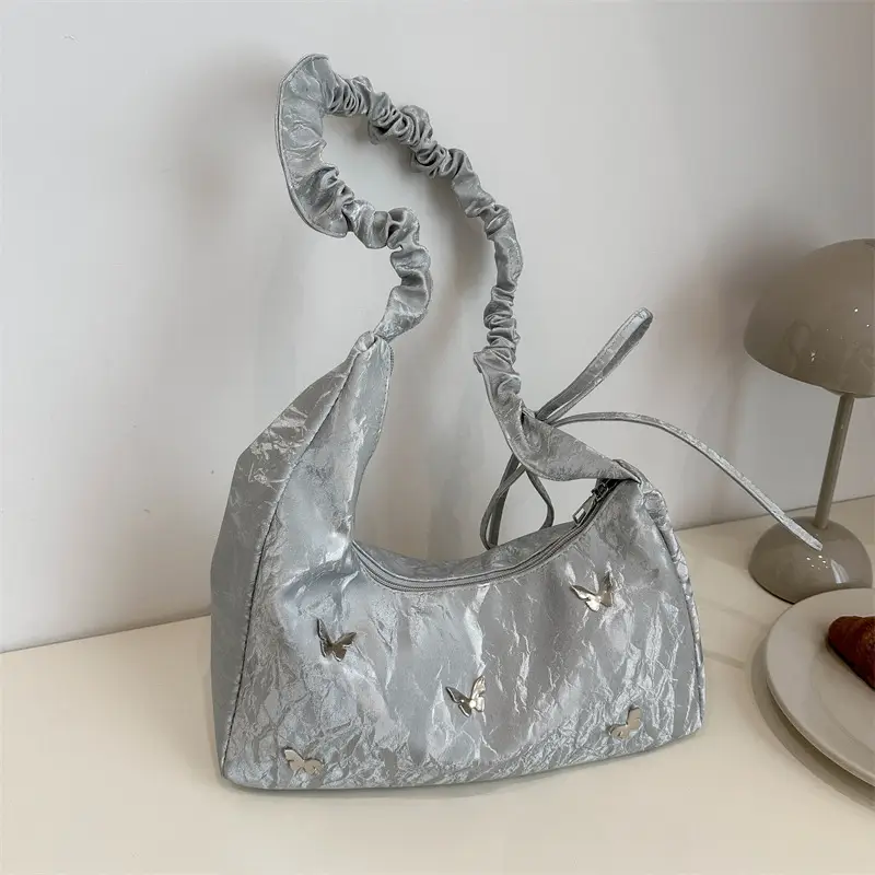 Light Gray Butterfly Crossbody Bag for Women - Image 4