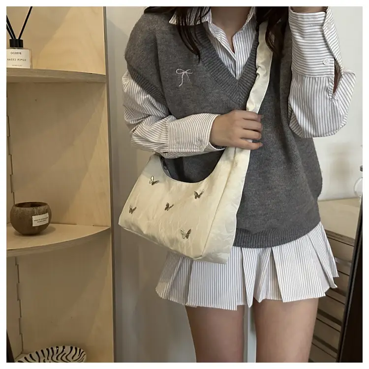 Light Gray Butterfly Crossbody Bag for Women — feature 28