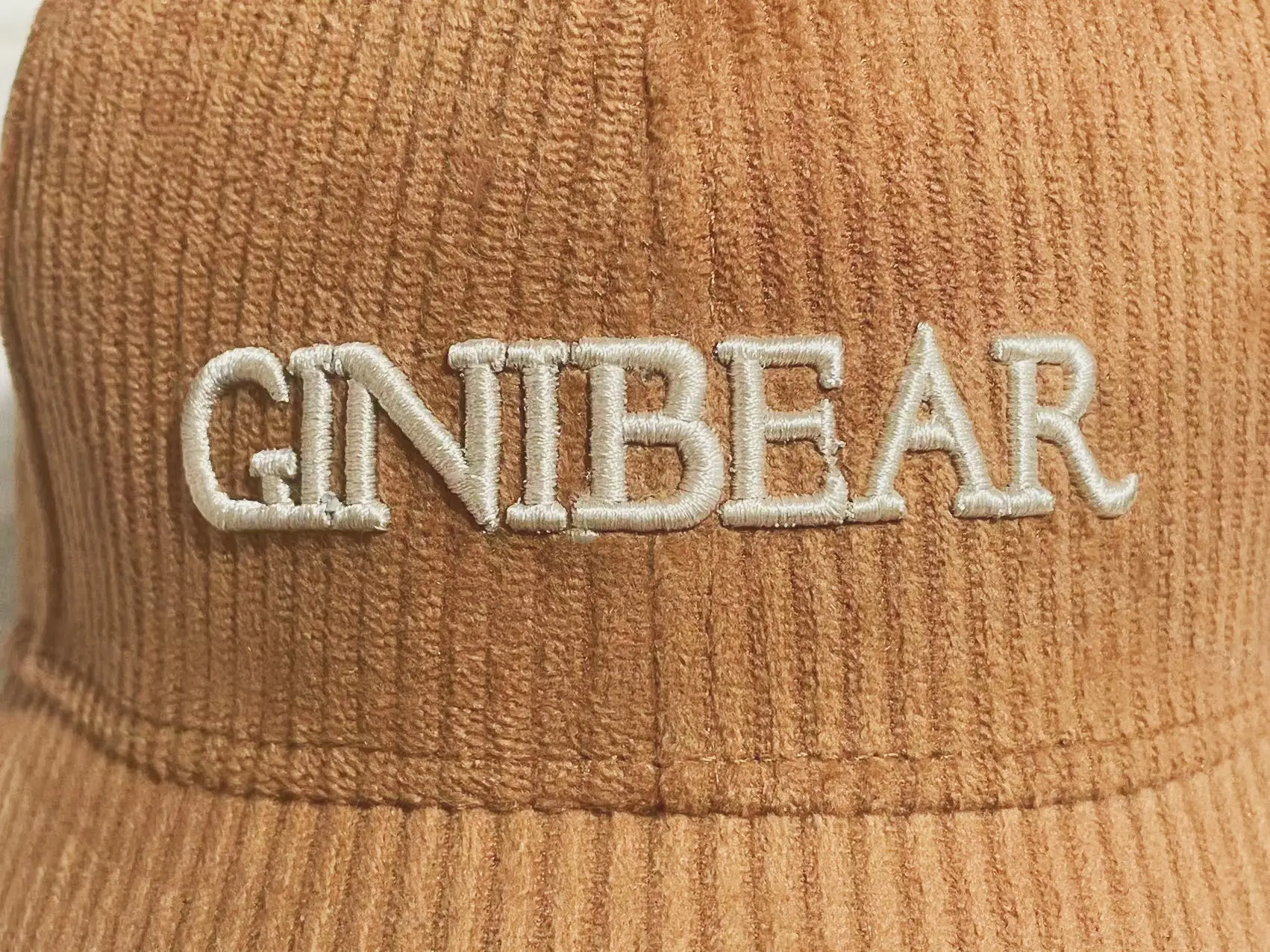 Women Winter Bear Cap Brown Embroidered Casual — feature 8