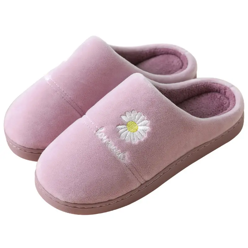Cotton Slippers Autumn and Winter Women's New Men's Home Indoor and Outdoor Thick-Soled Thickened Warm Cotton Slippers Wholesale